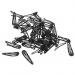 Pack of 50 Black Snap Clips Snap Hair Clips Barrettes Pins Hair Bow DIY Craft