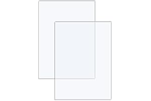 Langaelex 2er Set Acrylglas Platten Transparent 3mm, 20 x 25 cm Acrylplatten ultra klare Kunststoffplatten für Laserschneiden, Glasersatz, Projektausstellung