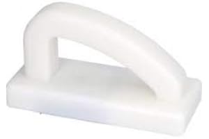 MCM SERVICE SRL Raschietto per la Pulizia di Taglieri e Ceppi in polietilene 17X7 CM BIANCO