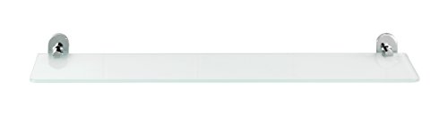 Wenko 22286100 Power-Loc Glas Wandablage Puerto Rico – Befestigen ohne bohren, Zinkdruckguss, 60 x 7 x 13 cm, Chrom - 6