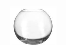 Übergroße Kugelvase große klare XXXLGlaskugelvase Riesen Kristallglas Vase, mundgeblasen Höhe ca. 34 cm Durchmesser ca. 40 cm obere Öffnung ca. 23 cm Oberstdorfer Glashütte - 3