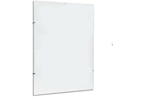 DECOR SPACE Decorspace Cornice a giorno espositore porta foto e documenti da parete con lastra in Crilex e supporto in MDF (21 x 30 cm (Formato A4))