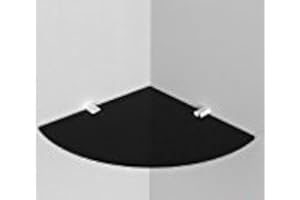 Expression Products Acrylic Corner Shelf tough 5mm acrylic - size 200mm - approx 8", Free Trolley Token Material Sample Included per Shipment - Black