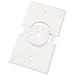 Produktbild MIDLITE 1GSPWH-GR10 Single-Gang Splitport(TM) Plus Wall Plate with Grommet (White)