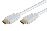 Mcab 7003015 Hi-Speed vergoldet HDMI-Kabel mit Ethernet (10m) weiß