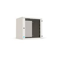 19" Wandschrank 4X ECONOMY, 6HE, Breite 530mm, Tiefe 300mm, Traglast 20kg, RAL7035