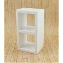 Melody Jane Puppenhaus 2-Cube Regal – Modernes Display-Regal Für Miniaturen (Maßstab 1:12)