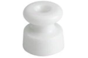 Fontini - Aislante cable trenzado garby porcelana blanco bolsa(5u)