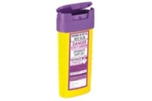 PZIZOS SharpsGuard Cyto Purple Flip Lid 0.6 Litre Colour Coded Sharps Bin