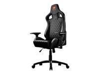 COUGAR Gaming Armors Black - Poltrona da gaming, in similpelle, colore: Nero