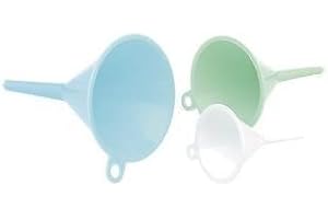 GLAMSA Set Of 3 Small Funnel Set – Useful For Home And Salon Use – Ideal For Filling Bottles And Containers – Diameter Sizes: 5CM, 3.5CM & 2.5CM
