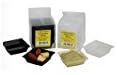 12 Snack Bowls 6.5 x 6.5 cm Rectangular Transparent and Black PS