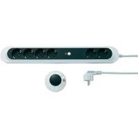 Preisvergleich Produktbild Funk-Steckdosenleiste 6fach Weiß, Schwarz Schutzkontakt 9263C2