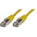 Produktbild Microconnect sstp60025y 0,25 m CAT6 S/FTP (STP) gelb – Netzwerk-Kabel (RJ-45, RJ-45, männlich/männlich, CAT6, S/FTP (STP), gelb)