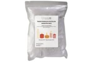 Monster24 - Paraffinwachs Pastillen 1 Kg für Kerzen, Tischfeuer etc. weißes Kerzenwachs zum Gießen und Nachfüllen eigener Kerzenkreationen, Wachs Granulat Pastillen für Gartenfackeln Schmelzpunkt 56°C