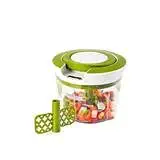 Phobia Manual 2 in 1 Handy smart chopper for Vegetable Fruits Nuts Onions Chopper Blender Mixer Food Processor (750 ml)