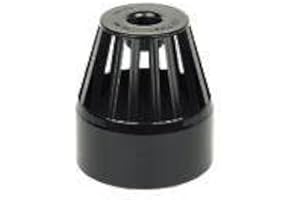 FloPlast Vent Terminal 110mm Soil Black