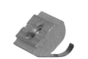 WELOE 50 x Nutenstein mit Feder, Nut 8 (8 mm Nut), m4 Innengewinde, aus legiertem Stahl, verzinkt, 2,00 x 0,80 x 0,70 Zentimeter (50, 50NuStmFN8M4Amaz)