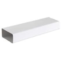 Tubo Rettangolare In Plastica Edil Plast CT229B, Bianco, Dimensioni 220x90 Mm, Lunghezza 1,5 Metri