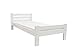 Produktbild Einzelbett Massivbett Conni Kiefer Massivholz Weiß 90x200 Kinderbett Jugendbett Jugendliege Bettliege Bett Jugendzimmer Kinderzimmer 4653