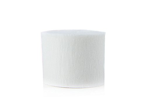 SUNBEAUTY 5er Set 10 Meter Krepppapier Kreppbänder Party Feier Dekoration (5 Stück )(Weiß)
