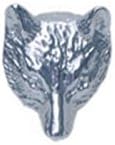Quality Sterling Silver Fox Head Tie Pin or Tac &amp; Gift Box By Dalaco - The Perfect Gift For All Countryside Enthusiasts (T-7032)