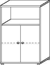 Preisvergleich Produktbild Wellemöbel, Büro Combi+, Anbauteil 3 Ordnerhöhen 72875202, Buche