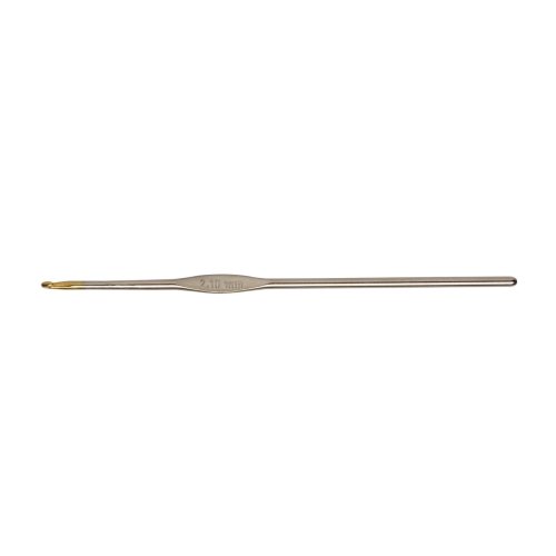 KnitPro Häkelnadel Stahl mit Goldspitze 0,75mm 30762