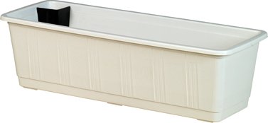 Preisvergleich Produktbild Bewässerungs-Blumenkasten Aqua-Green, weiß, 3,6 L