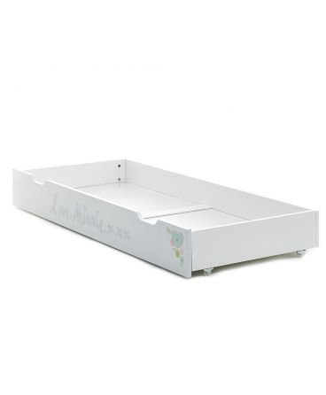 Disney Minnie Mouse Cot Bed Under Drawer (White)