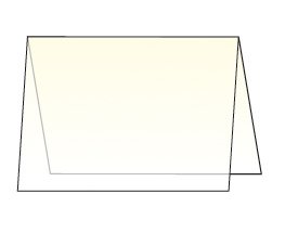RAYHER - Einlegekarte für A6 Doppelkarte, 102g, 148x208 mm, aus Transparentpapier, elfenbein
