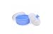 Iable Baby Soft Face Body Cosmetic Powder Puff Sponge Box Case Container Blue