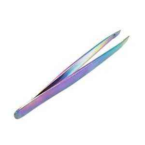 TRiMEDiX Professional Titanium Slant Tip Eyebrow Tweezers - Image 2