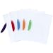 Produktbild Exacompta 25 x Cliphefter Clip-Design A4 PP transparent Clip 5-farbig sortiert