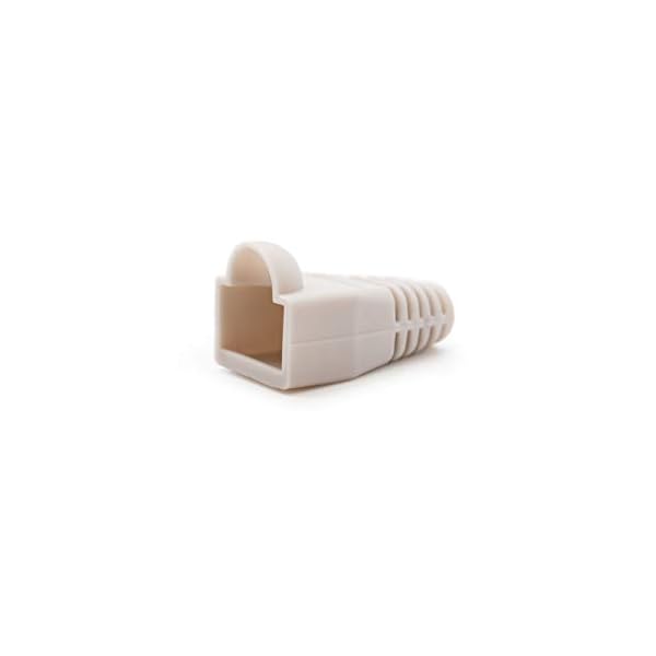 NanoCable 10.21.0301-OEM - Funda para conector de cable de red Ethernet RJ45, gris, bolsa de 10 unidades