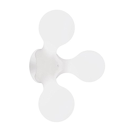 Preisvergleich Produktbild Kundalini Atomium Wall Wand- / Deckenleuchte, weiß RAL 9010 Polyethylen LxBxH 64x30x52cm