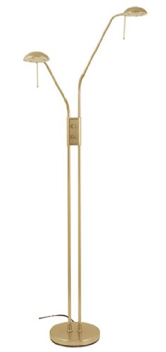 Juma 2 Light Adjustable Floor Standard Satin Chrome Finish