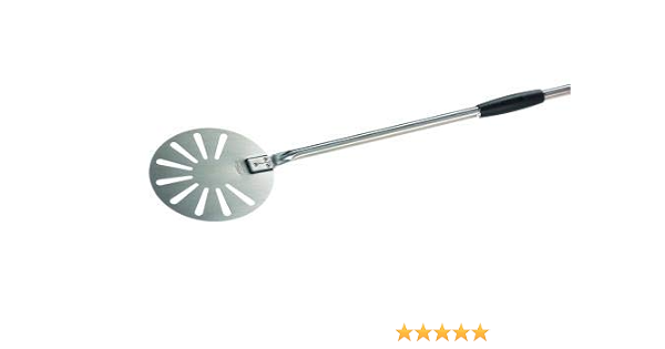 Palettino pizza inox tondo 20 cm Forato manico 1.20 mt R20F/120 :  Amazon.it: Casa e cucina
