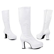 Preisvergleich Produktbild Stiefel Disco Lack, weiß Gr. 38
