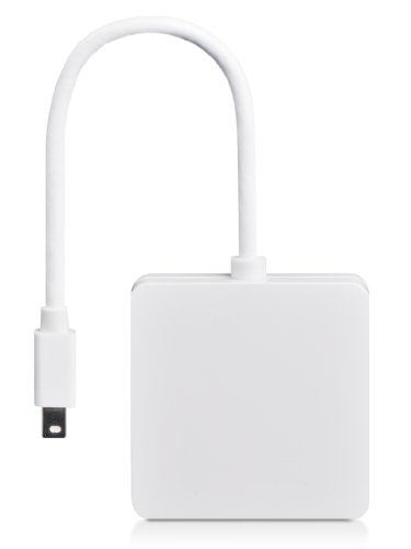 Donzo mini DisplayPort 19-polig auf HDMI Buchse + DVI + DisplayPort für Apple MacBook/MacBook Air/MacBook Pro/iMac/Mac mini/Mac Pro weiß - 2