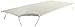 Dormisette Q59: A Molton fibre mattress topper made from twisted Calmuc for mattresses size 90/200 cm, raw white