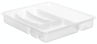 Sundis Rotho 7531002 Range Couverts avec 6 Compartiments Polypropylène Transparent 39 x 32 x 5 cm