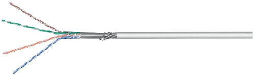 Wentronic Solid SFTP starr Cat 5e folien-/geflechtgeschirmtes Verlegekabel (4x2xAWG24/1) 100 m grau - 2