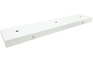 LAMORELL LIGHTDESIGN Rosone in Metallo Rettangolare 3 Fori Colori: Bianco e Nero. (Bianco)