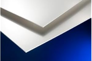 RUUDRASCOTT White PVC Plastic Sheets/Skins/Board /2mm & 2.5mm Thick 2440mm x 1220mm 8ft x 4ft, 2mm &2.5mm (2mm)