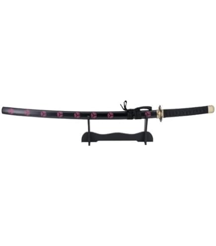 épée Décoration Cosplay Katana One Piece En Bois - Réplique Shusui De Zoro - Sabre Japonais Décoratif + Presentoir Inclus Katana En Bois