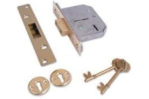 ERA 201-31 Viscount 5 Lever High Security Mortice Deadlock - Brass Effect, Multi, 2.5-inch/ 64mm