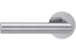 GRIFFWERK Türdrücker/Türbeschlag - LUCIA PIATTA S smart2lock - mit Schließmechanik im Griff - schließen/verriegeln ohne Schlüsselrosette (DIN LINKS)