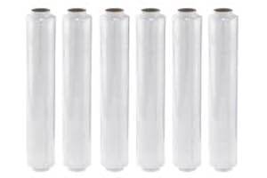 GENÉRICO BELLAPRO-Film Transparente para Embalar ALTO RENDIMIENTO! -Embalaje industrial/Plastico para mudanzas/Film Adhesivo protector/Film para cubrir muebles-1,150KG- 1/2/6 Rollos (6)