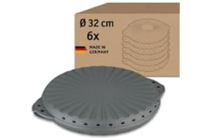 Koziol MOVE PIZZA 32 Mehrweg-Pizzabox ⌀ 32 cm | 6er Set, Kunststoff | wiederverwendbar, bruchsicher, spülmaschinenfest | Take-Away, Catering